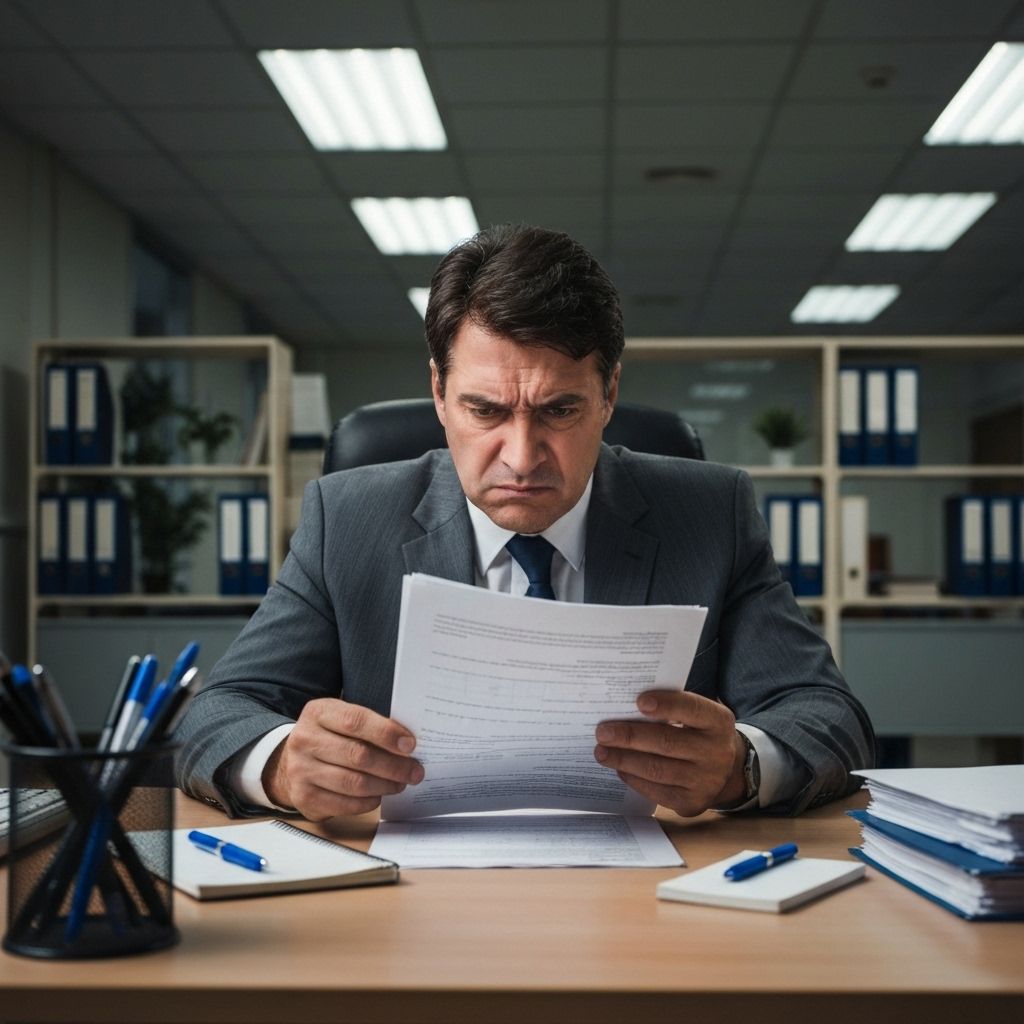 Stressed buyer at dealership